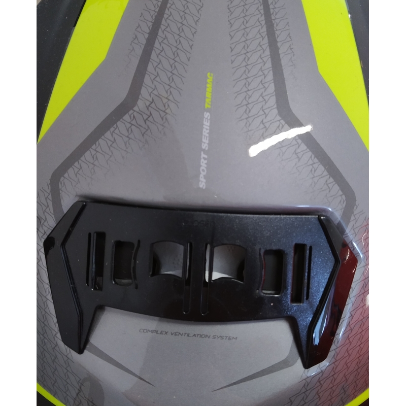 Motociklistička kaciga na preklop MT Atom Tarmac crna mat-fluo žuta - II. kvaliteta