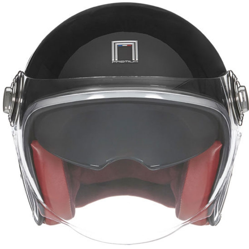 NOX PREMIUM Heritage otvorena motociklistička kaciga crne boje - II. kvaliteta