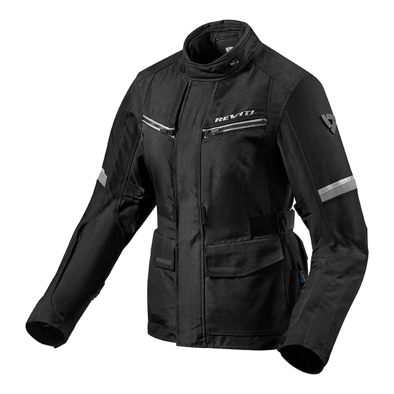 Ženske Revit Outback 3 crne/srebrne motociklističke jakne rasprodaja - II. kvaliteta