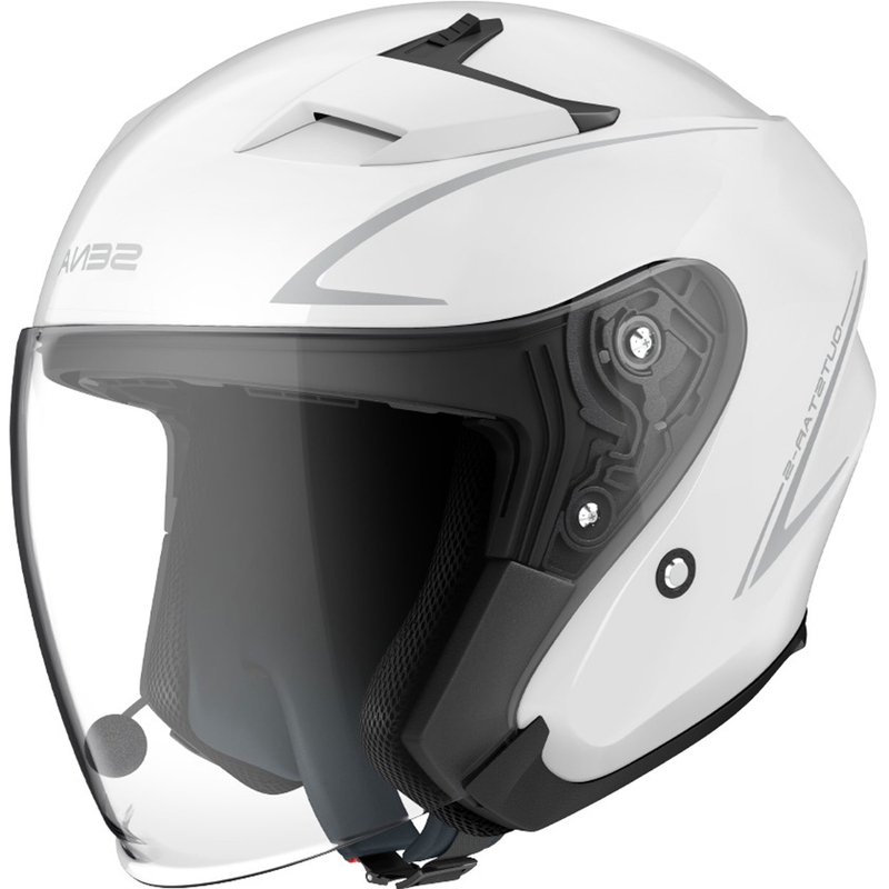 Otvorena motociklistička kaciga SENA Outstar S sjajno bijela - II. kvaliteta