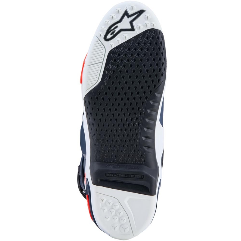 Alpinestars TECH 10 Supervented motocross čizme tamnoplavo-bijelo-crno-ljubičaste