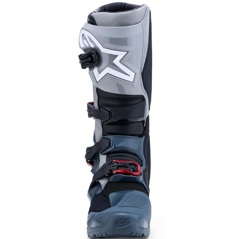 Alpinestars TECH 7 Enduro Drystar motociklističke čizme tamno sive-svijetlo sive-crvene