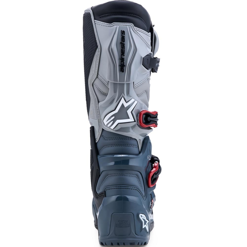 Alpinestars TECH 7 Enduro Drystar motociklističke čizme tamno sive-svijetlo sive-crvene