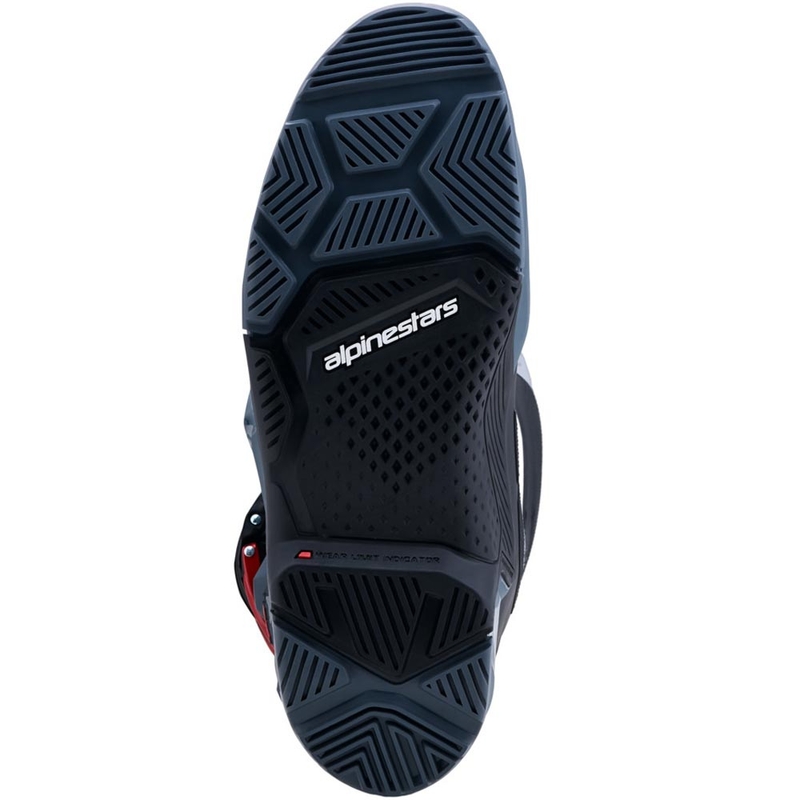 Alpinestars TECH 7 Enduro Drystar motociklističke čizme tamno sive-svijetlo sive-crvene