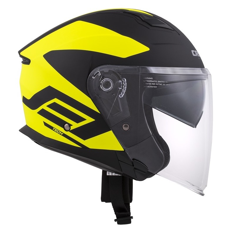 Otvorena motociklistička kaciga Cassida Jet Tech Corso crno-fluo žuta