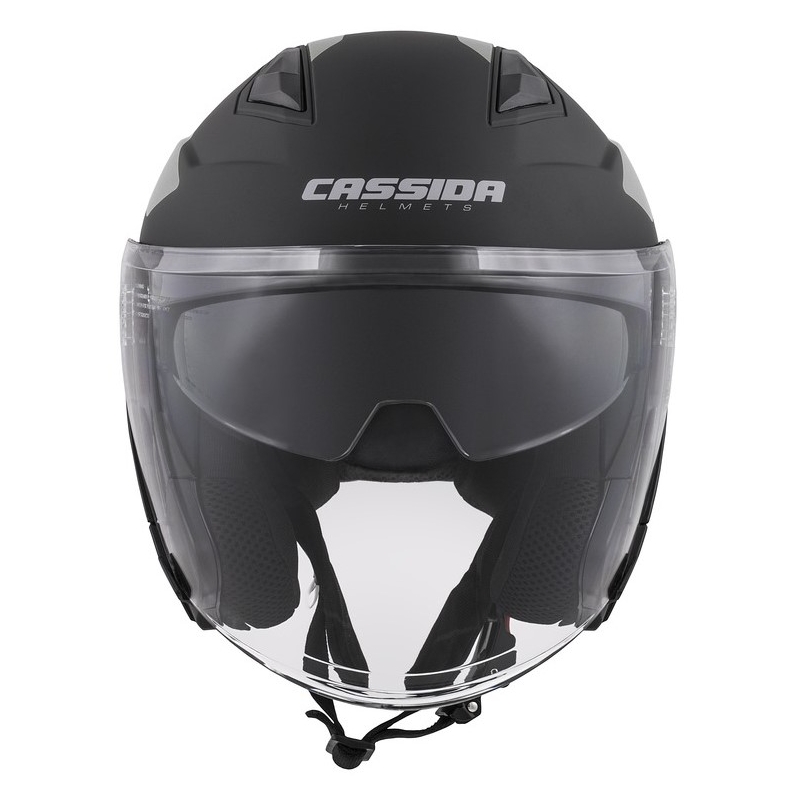 Otvorena motociklistička kaciga Cassida Jet Tech Corso crno-siva