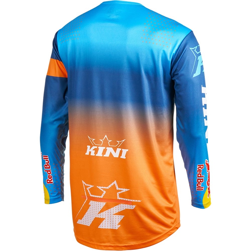 Motokros dres KINI Red Bull 1.0 Rallye plavo-narančasti
