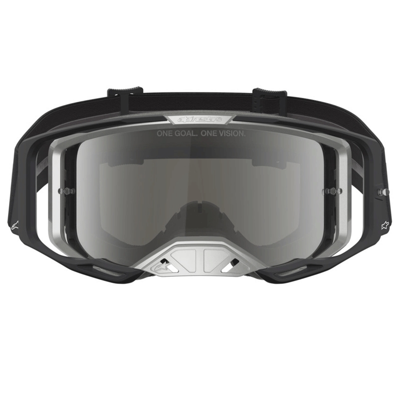 Alpinestars Vision 8 Amber motokros naočale crno-srebrne
