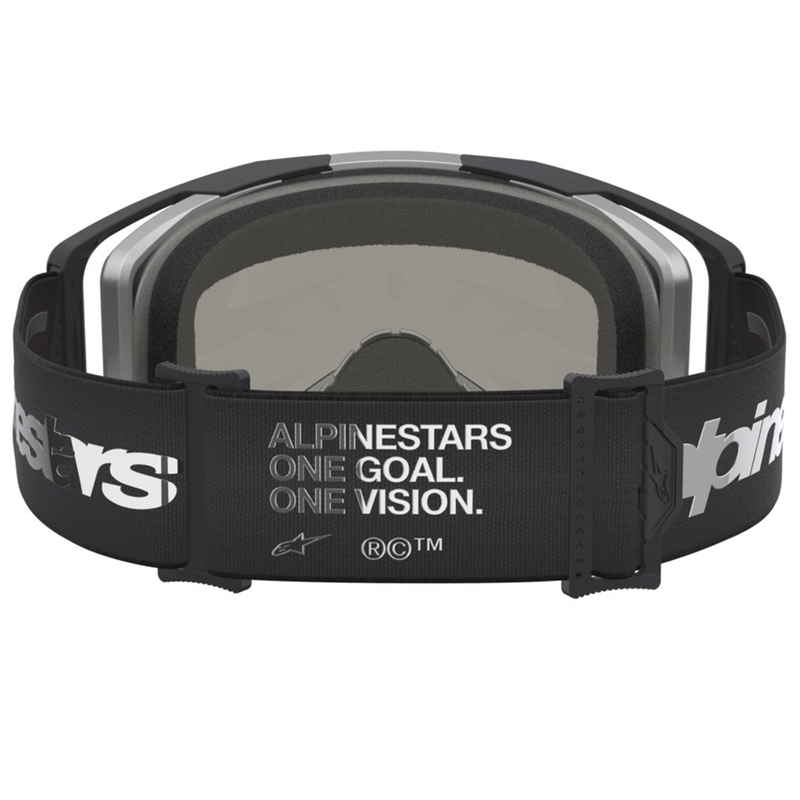 Alpinestars Vision 8 Amber motokros naočale crno-srebrne