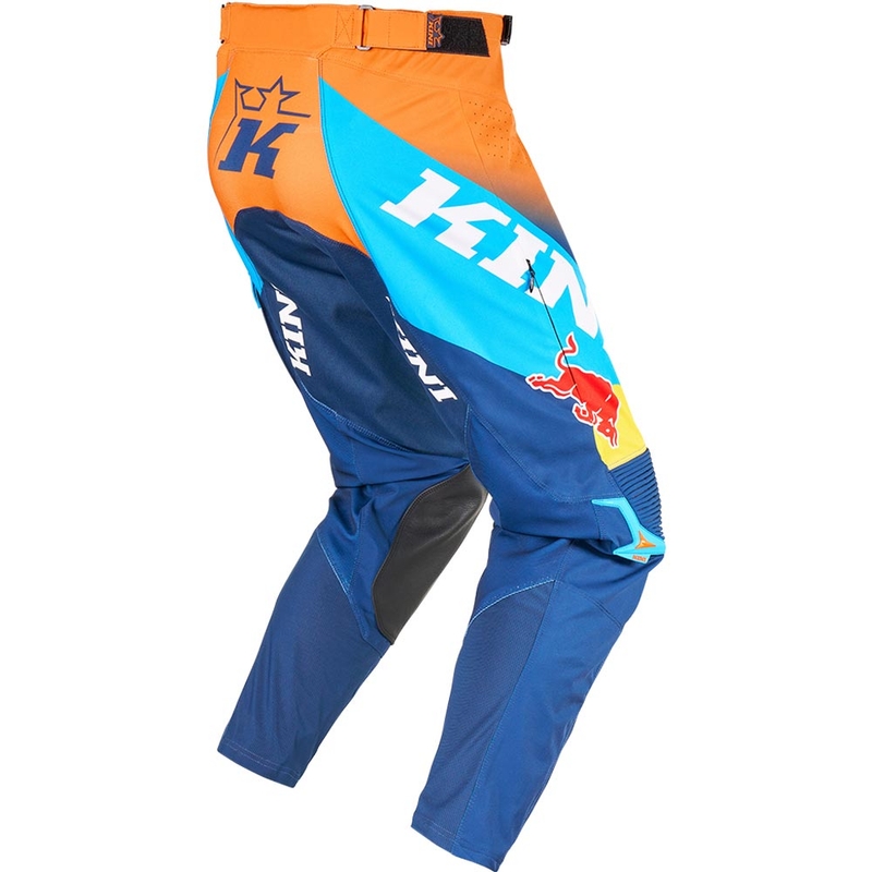 KINI Red Bull 1.0 Rallye motokros hlače plavo-narančaste