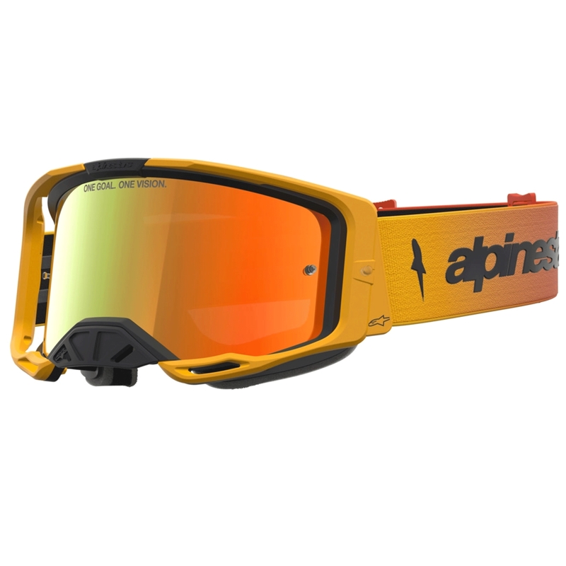 Alpinestars Vision 8 Amber motokros naočale žuto-crveno-crne