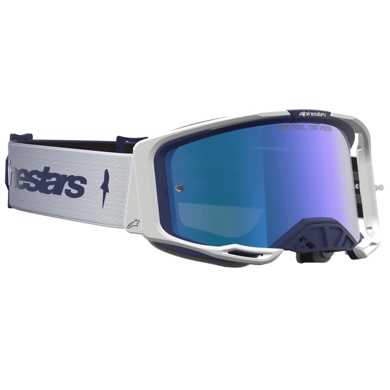 Alpinestars Vision 8 Amber plavo-bijele motokros naočale