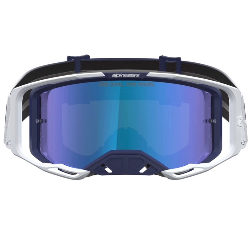 Alpinestars Vision 8 Amber plavo-bijele motokros naočale