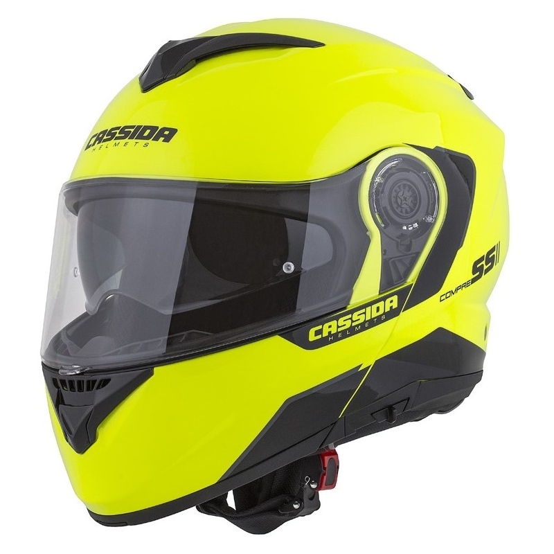 Motociklistička kaciga na preklop Cassida Compress 2.0 Refraction crno-fluo žuta
