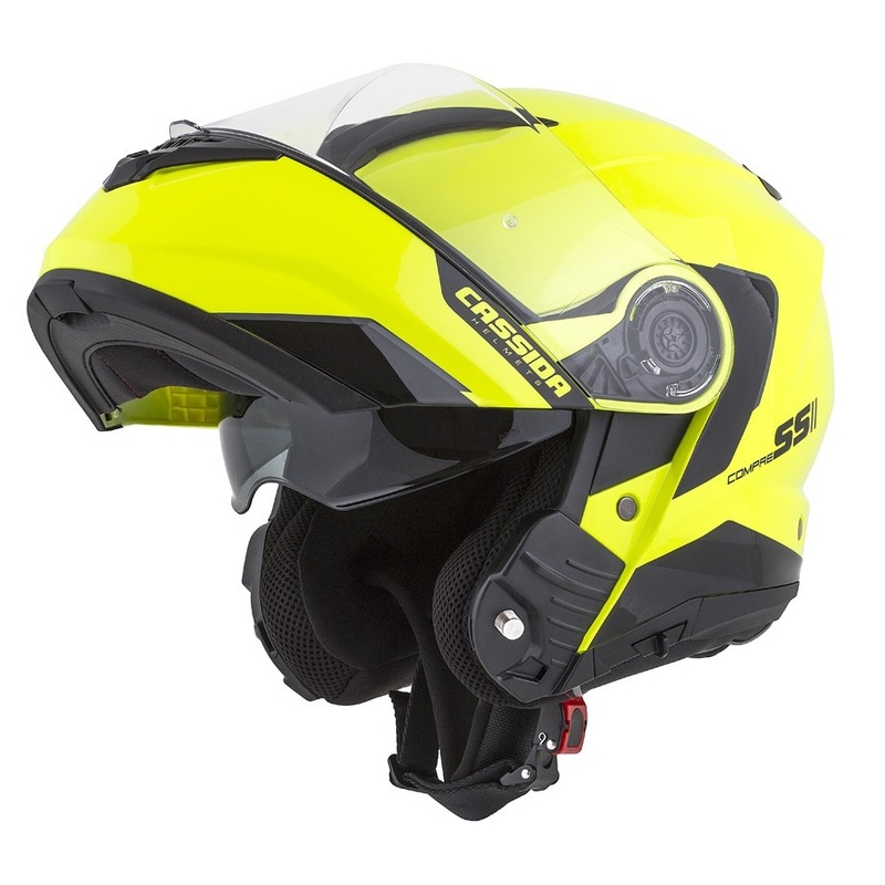 Motociklistička kaciga na preklop Cassida Compress 2.0 Refraction crno-fluo žuta