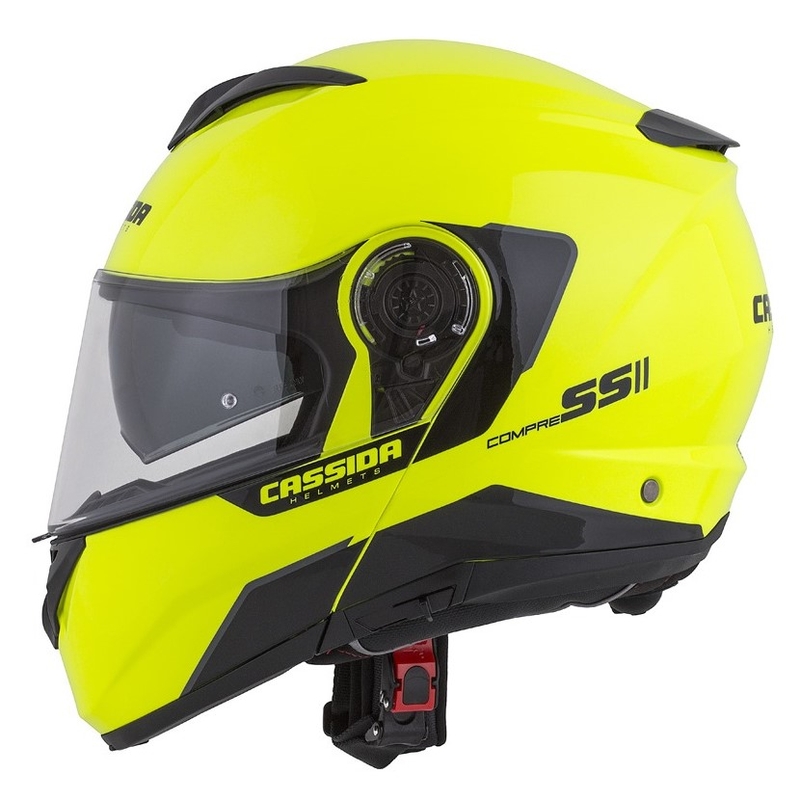 Motociklistička kaciga na preklop Cassida Compress 2.0 Refraction crno-fluo žuta