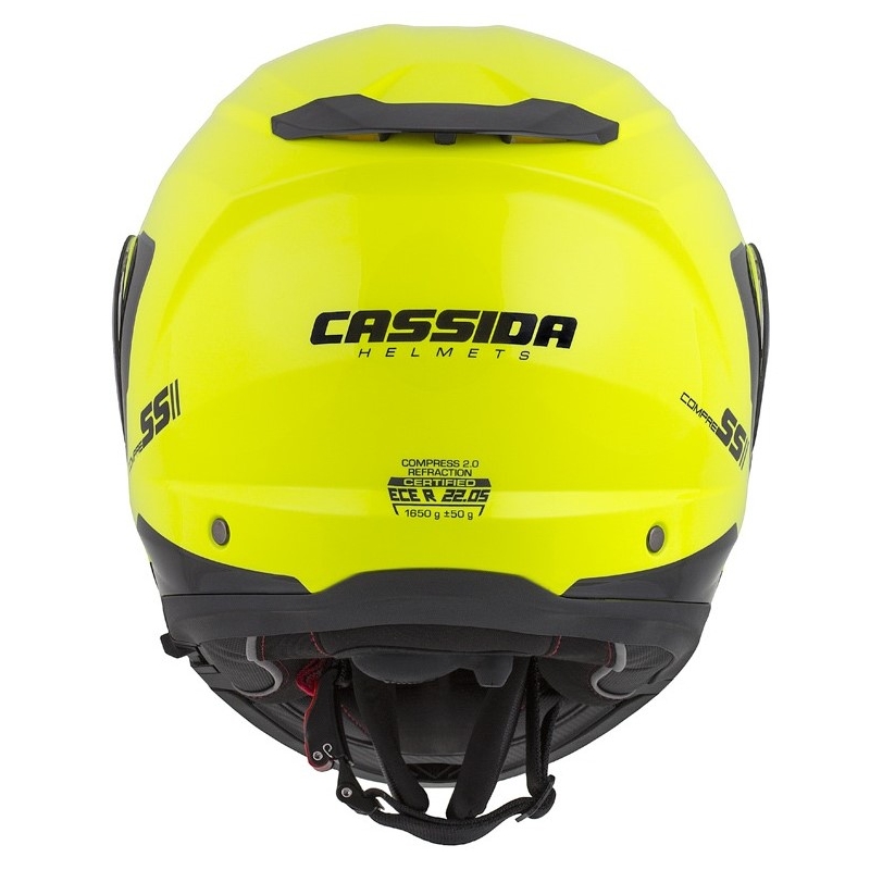 Motociklistička kaciga na preklop Cassida Compress 2.0 Refraction crno-fluo žuta