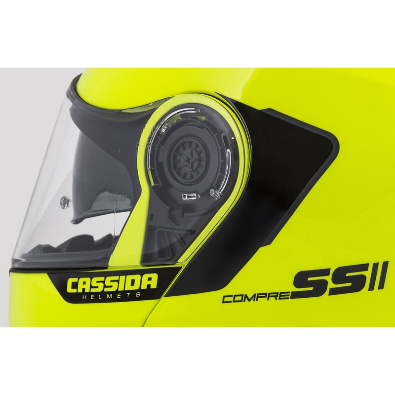Motociklistička kaciga na preklop Cassida Compress 2.0 Refraction crno-fluo žuta