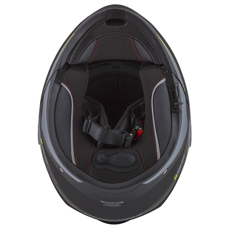 Motociklistička kaciga na preklop Cassida Compress 2.0 Refraction crna-siva-fluo žuta rasprodaja