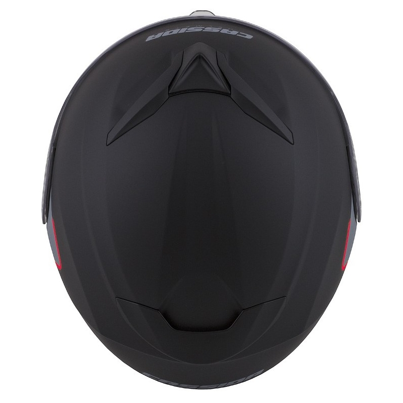 Motociklistička kaciga na preklop Cassida Compress 2.0 Refraction crno-sivo-crvena