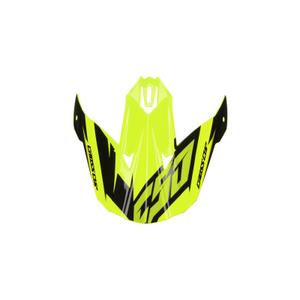 Vizir za dječju kacigu Cassida Cross Cup Two Kids crno-sivo-fluo žuti