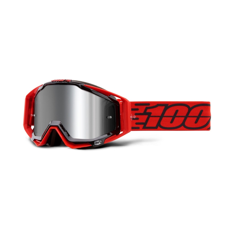 Naočale za motocross 100% RACECRAFT PLUS Toro (pleksiglas srebrno ogledalo)