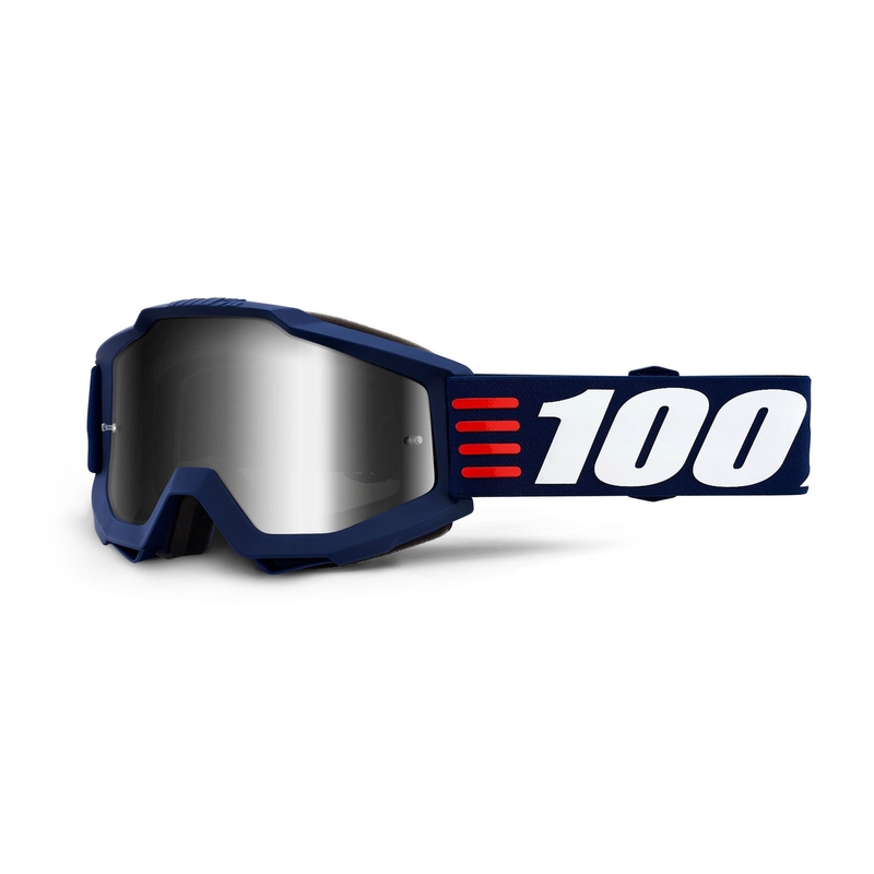 Naočale za motocross 100% Accuri ART DECO (pleksiglas srebrnog zrcala)
