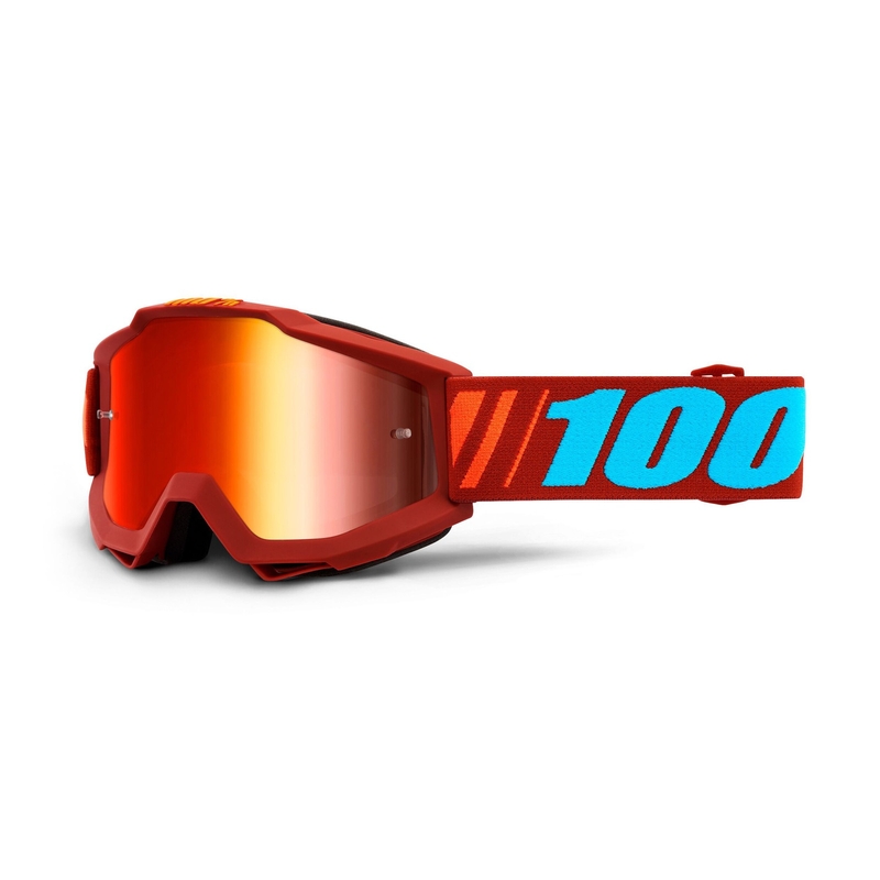 Motocross naočale 100% Accuri DAUPHINE (crveni zrcalni pleksiglas)
