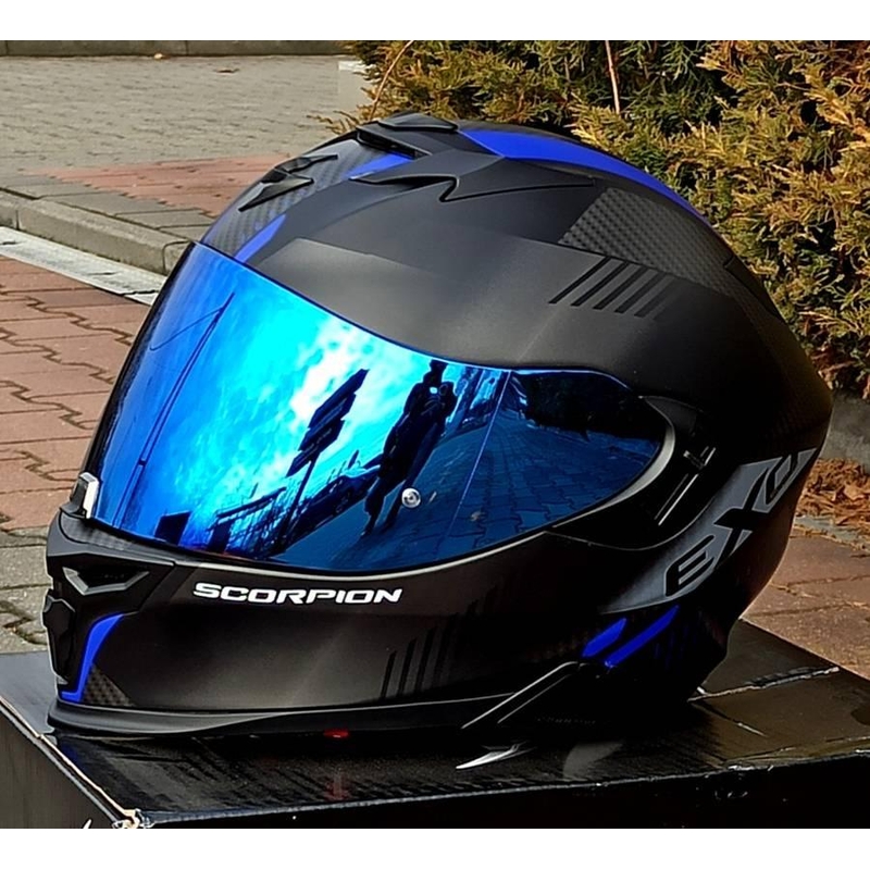 Plavi iridijev vizir Scorpion EXO-1400/R1/520 AIR/391 Maxvision KDF16-1