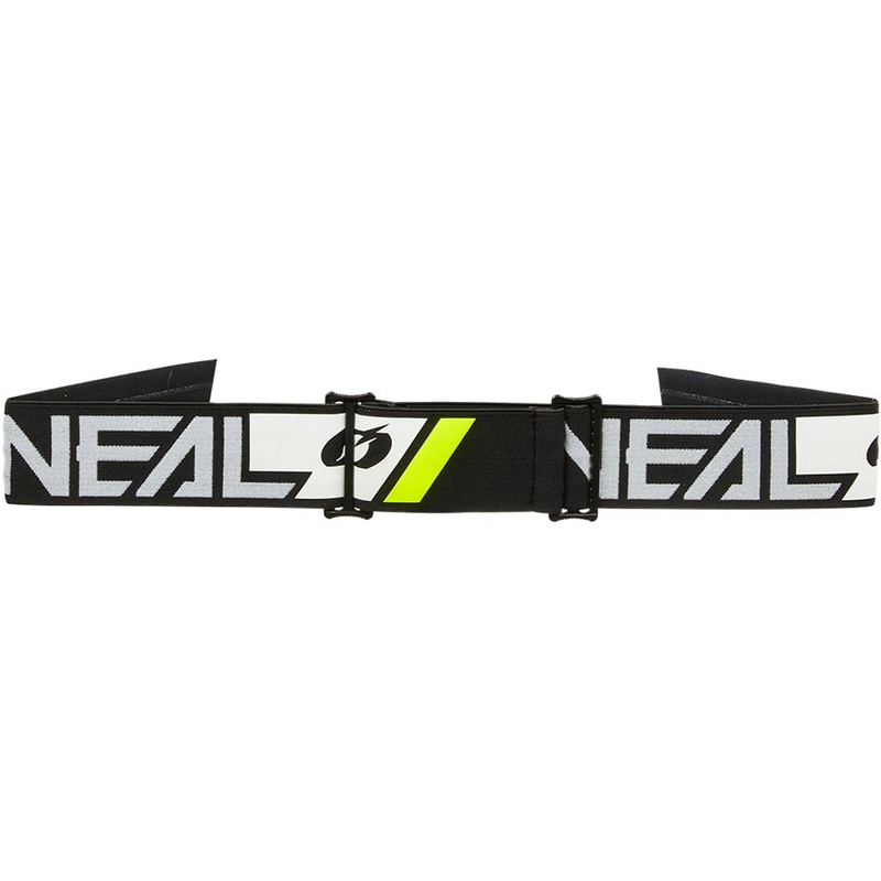 Motokros naočale O'Neal B-55 Cram crno-bijele sa zrcalnim zlatnim pleksiglasom