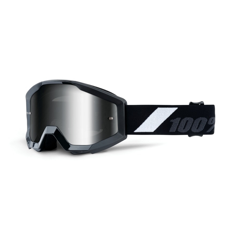 Dječje naočale za motocross 100% Strata Goliath (Srebrni Chrome Plexi)