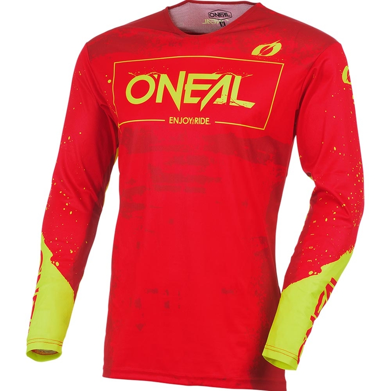 O'Neal Mayhem Paint crveno-neonski žuti motokros dres