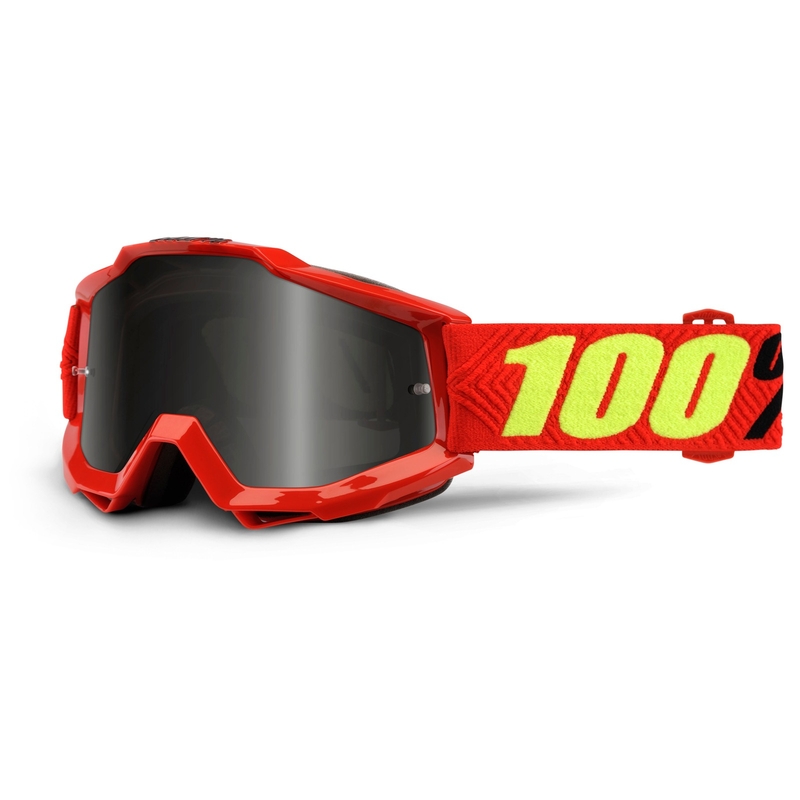 Naočale za motocross 100% Accuri Sand Saarinen (dim + prozirni pleksiglas)