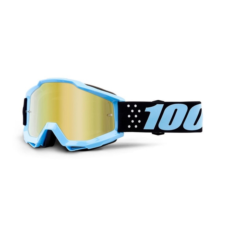 Dječje naočale za motocross 100% Accuri Taichi (zlatni zrcalni pleksiglas)