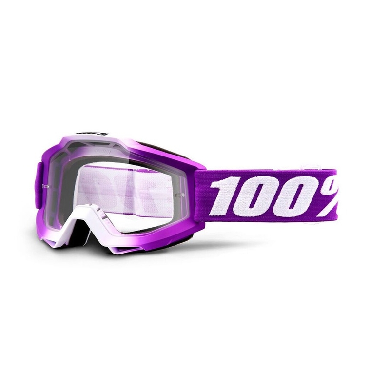 Dječje naočale za motocross 100% Accuri Framboise (prozirni pleksiglas)