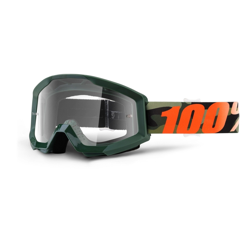 Naočale za motocross 100% Strata Huntitistan (prozirni pleksiglas)