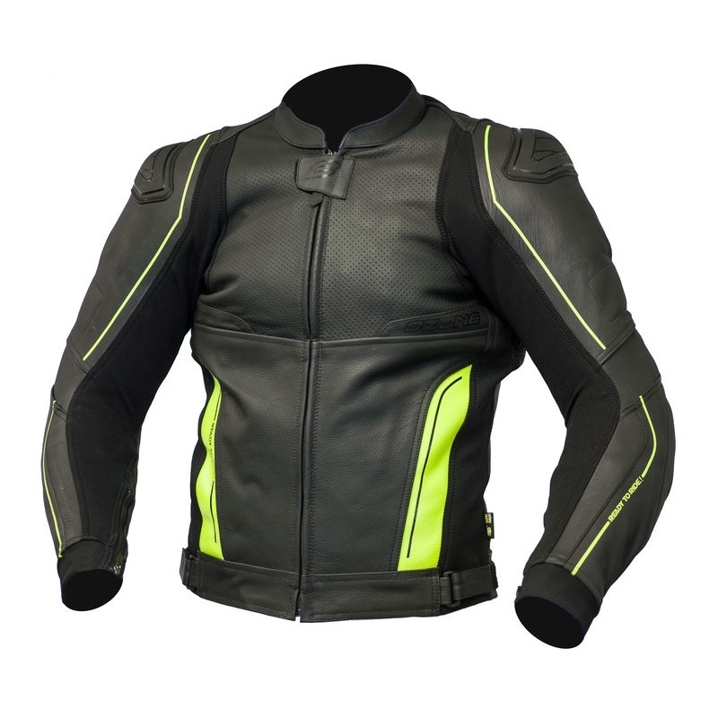 Motociklistička jakna Ozone Volt crno-fluo žuta