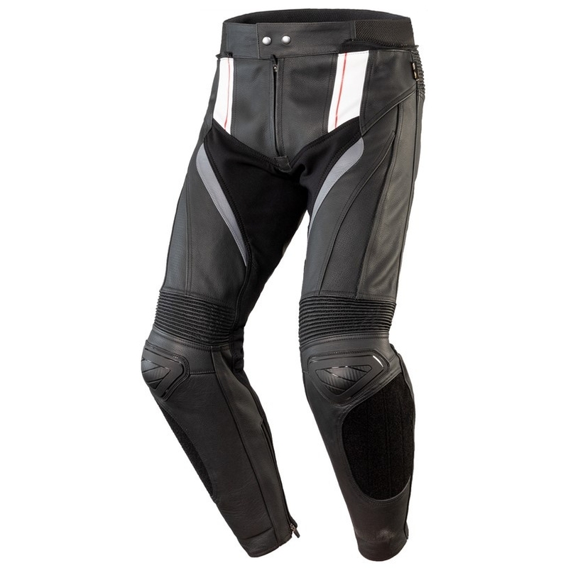 Motorističke hlače Ozone Volt crno-bijele