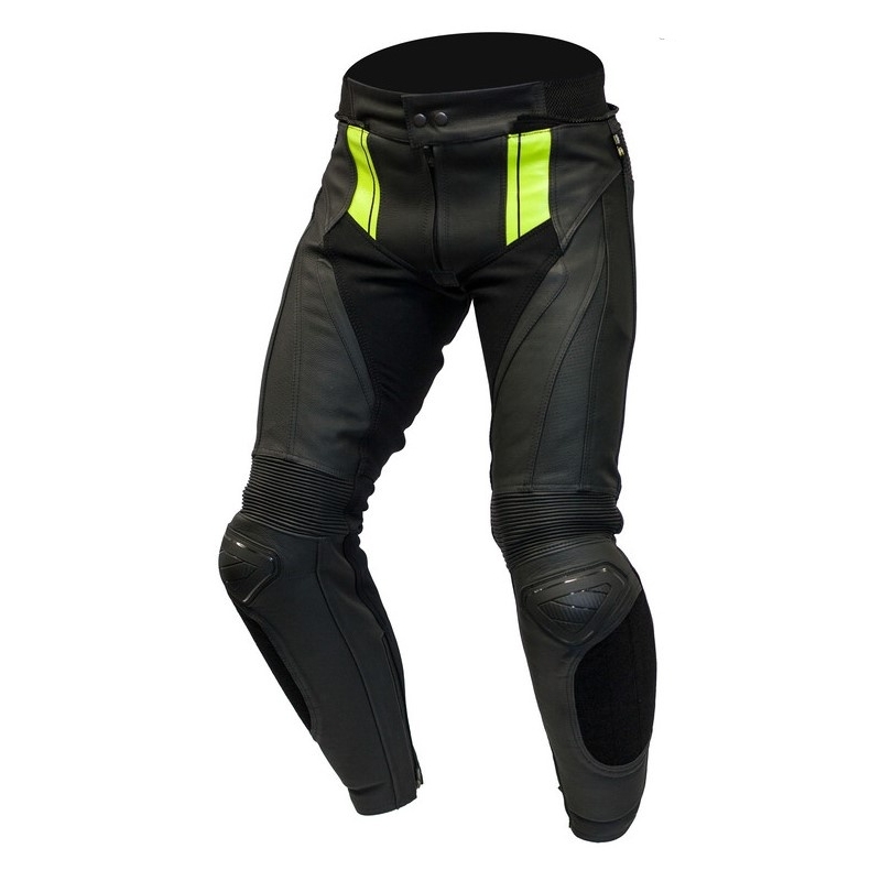Motorističke hlače Ozone Volt crno-fluo žute rasprodaja