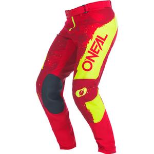 O'Neal Mayhem Paint crveno-neonsko žute motokros hlače