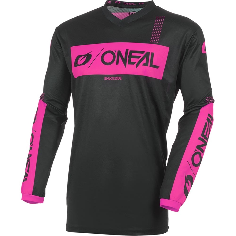Ženski motokros dres O'Neal Element Racewear crno-roza
