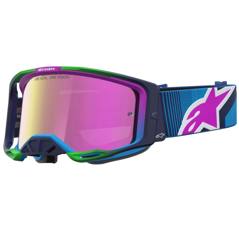 Alpinestars Vision 8 Maven plavo-ljubičaste motokros naočale