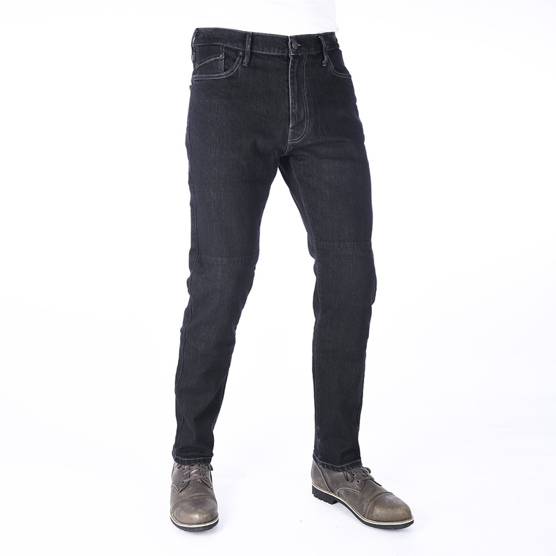 Oxford Original Approved Slim Fit crne motociklističke traperice