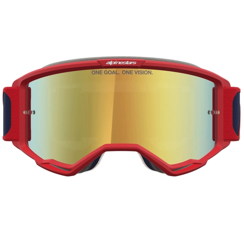 Alpinestars Vision 5 Drag motokros naočale crveno-plavo-fluo žute