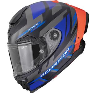 Scorpion EXO-RACE Air Carbon Fury kaciga za motocikle s punim licem, mat crno-sivo-plava