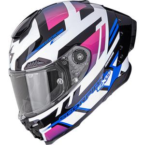 Scorpion EXO-RACE Air Carbon Fury kaciga za motocikle s punim licem, bijelo-ružičasto-plava