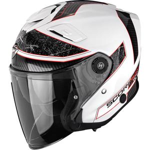 Scorpion EXO-GT Jet Crest otvorena motociklistička kaciga bijelo-crvena