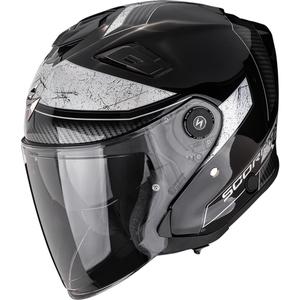 Scorpion EXO-GT Jet Crest otvorena motociklistička kaciga crno-srebrne boje