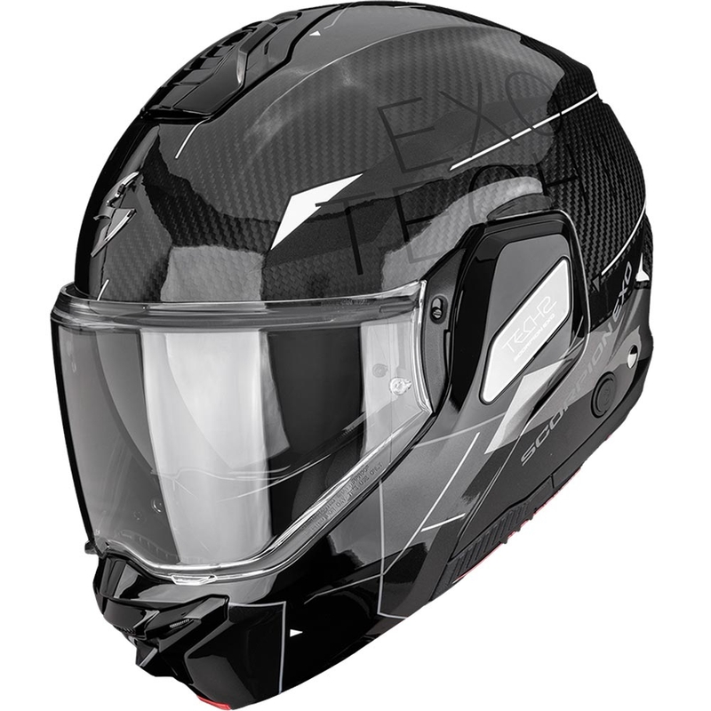 Scorpion EXO-TECH II Carbon Viator preklopna motociklistička kaciga crno-srebrna