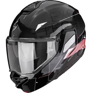 Scorpion EXO-TECH II Carbon Viator preklopna motociklistička kaciga crno-roza